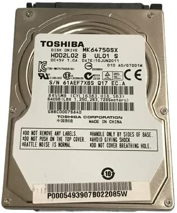 Toshiba 640GB 2.5inch SATA 3 Internal Laptop Hard Drive