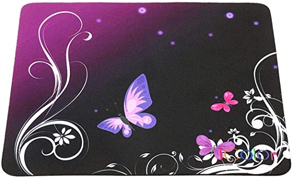 Pink Butterfly Anti Slip Mouse Pad Mice Pad Mat Mousepad For Optical Laser Mouse