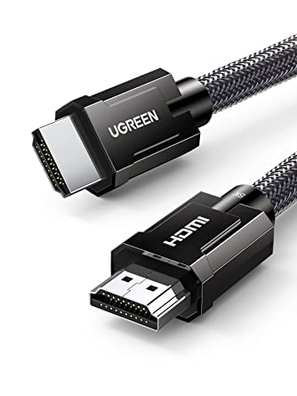 UGREEN HDMI Cable 8K 5M HDMI 2.1 Cable 48Gbps Ultra HD High Speed 8K@60Hz HDMI to HDMI Wire Nylon Braided HDMI Cord Support Dynamic HDR eARC Compatible with UHD TV PS5 Xbox One Switch MacBook Pro 2021