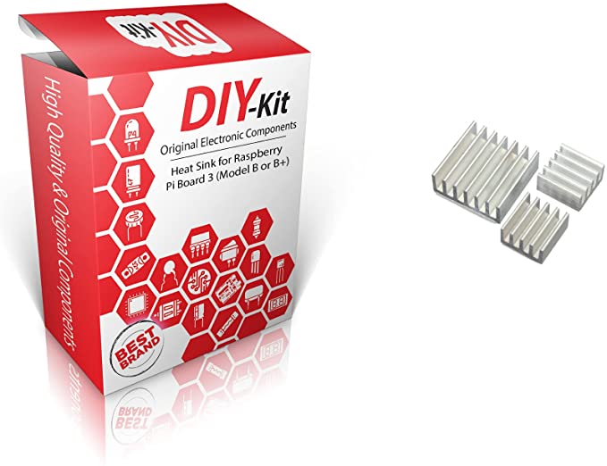 DIY-Kit.Heat Sink for Raspberry Pi Board 3 (Model B or B+)