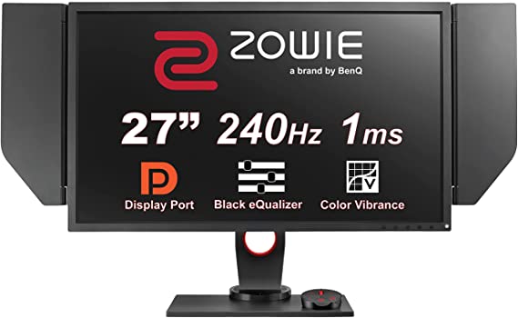 BenQ ZOWIE XL2740 27inch 240Hz Eports Gaming Monitor | 1ms | FHD |FreeSync Premium | D P, HDMI | Flicker-free |Black eQualizer & Color Vibrancee | Xbox SeriesX & PS5 Ready @ 120fps