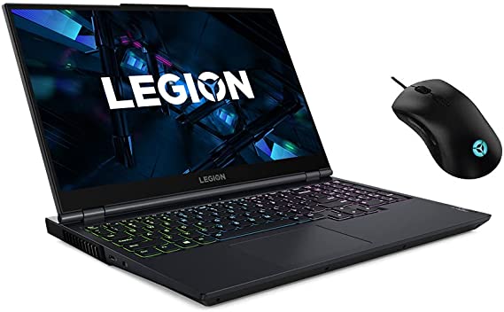 Lenovo Legion 5 15ITH6 Gaming laptop - 11th Intel Core i7-11800H, 16GB RAM, 512 GB SSD, NVIDIA GeForce RTX 3060 6GB GDDR6 Graphics, 15.6" FHD IPS 165Hz, 4-Zone RGB Backlit - Dos - RGB Gaming Mouse