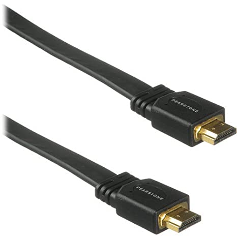 Pearstone Standard Series Flat High-Speed HDMI to HDMI Cable with Ethernet - 3'