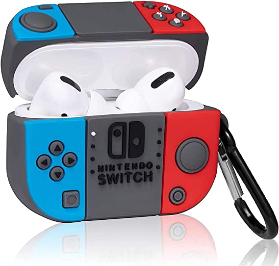 Case for Airpods/Airpods 2 Airpods Pro Nintendo Graphics High Quality Stylish Personality Cute Cartoon Soft Silicon Cover for Girls Boys Unique Design Case for Switch Lover (Airpods Pro)