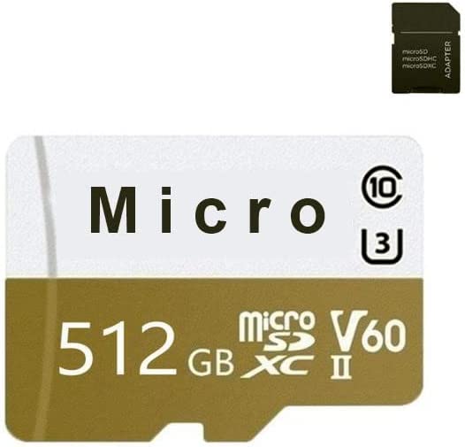 SDXCI 512GB Micro SD Card Class 10 with Adapter, Olive - White