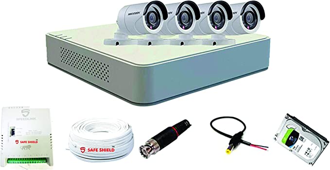 HIKVISION 1080p HD CCTV Camera with Speedlink Cable & Power Supply Surveillance kit, White