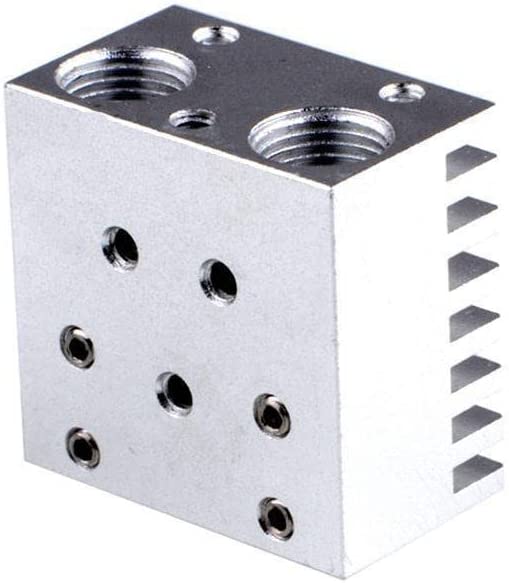 V6 Double Nozzle Head Hot End Radiator Long Distance for 1.75mm 3.0mm All-metal Cyclops Chimera Dual Multi-extrusion 3D Printer