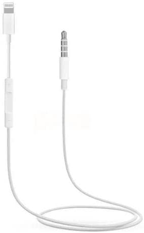 Lightning to 3.5mm Aux Audio Adapter Cable for iPhone - White