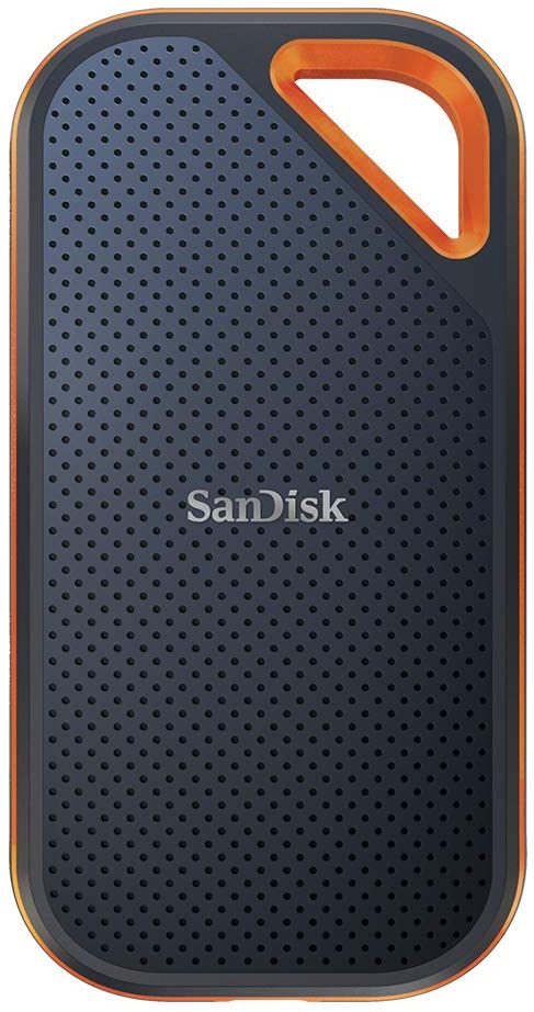 SanDisk Extreme Pro 500GB Portable SSD, up to 1050 MB/s,  USB-C, Ruggedized and Water-Resistant