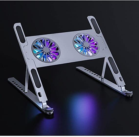 Metal Laptop Stand 2 Fans