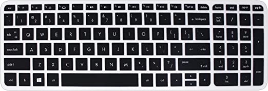 Keyboard Cover Skin Compatible for 15.6 inch HP Pavilion 15-ab 15-ac 15-ae 15-af 15-an 15-ak 15-ay 15-ax 15-as 15-ba 15-bc 15-bk Series, HP OMEN 15-ax, HP Envy x360 m6-ae151dx m6-p113dx m6-w (Black)