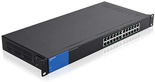 LINKSYS LGS124P 24-PORT RACKMOUNT BUSINESS GIGABIT POE SWITCH