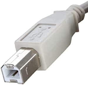 1.5m White Gray High Speed Up to 480Mbps Copper High Speed Cable with Heavy Duty Copper Support for Computer Laptop