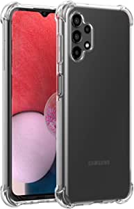 Cresee Case for Samsung Galaxy A13 LTE / A13 4G, Crystal Clear Cover with Reinforced Corner Bumper Slim Fit Shockproof Flexible TPU Phone Case for Galaxy A13 4G - Transparent