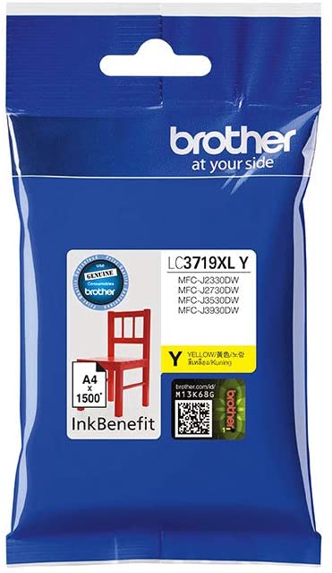 Brother Genuine LC3719XLY Super High Yield Yellow Printer Ink Cartridge