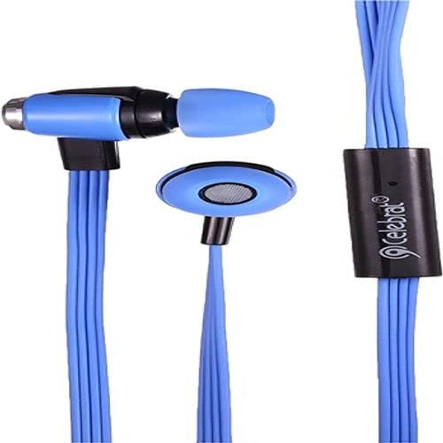 Set Of 2 Celebrat G9 Stereo Sound Wired Earphone With Microphone - Blue