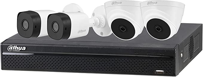 Dahua 2MP Security Cameras with 4 Channel Recorder Set of 4