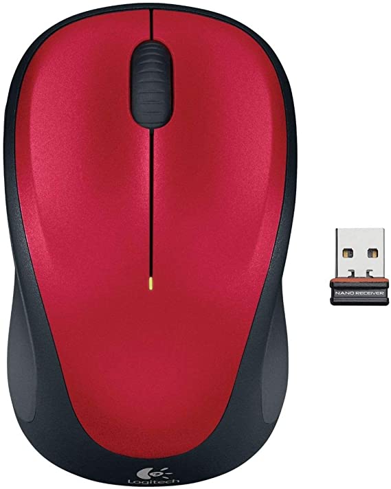 Logitech 910-002496 M235 Wireless Mouse, Red