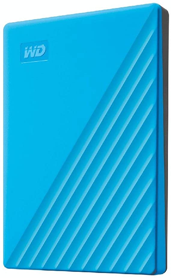 WD 1TB My Passport Portable External Hard Drive HDD, USB 3.0, USB 2.0 Compatible, Blue - WDBYVG0010BBL-WESN