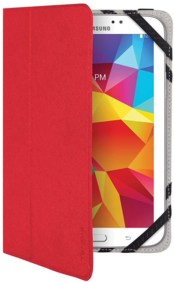 Targus Foliostand Universal Tablet Case fit 7-8-Inch, Red (THD45503EU)