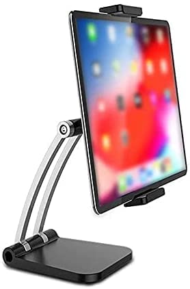 360 Degree Portable Folding iPad and Mobile Stand Stand Compatible with All Devices - Q010 - Black