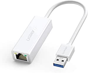 UGREEN USB Network Adapter USB 3.0 to RJ45 1000Mbps Lan Ethernet Adapter Gigabit Ethernet Adaptor Compatible with MacBook, PC, Switch, Surface, Chromebook, Windows 11/10/8.1/8/7, MAC OS, IOS, Linux