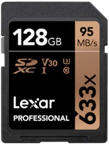 Lexar Professional 633x SDHC/SDXC UHS-I Memory Card 95MBPS, 128GB Capacity