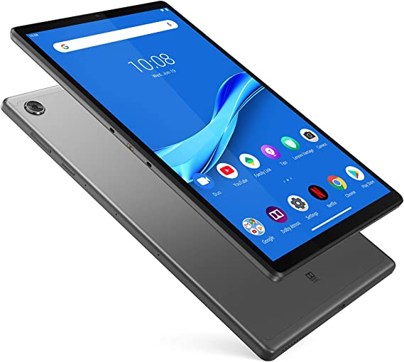 Lenovo Tab M10 Plus Tablet, 10.3" FHD Android Tablet, Octa-Core Processor, 128GB Storage, 4GB RAM, Dual Speakers, Kid Mode, Face Unlock, Android 9 Pie, ZA5T0300US, Iron Grey