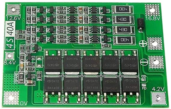 Durable Infrared Range Sensor 4S 40A 18V 16.8V Lipo Cell Li-ion Lithium Battery 18650 Charger PCB BMS Protection Board with Balance for Drill Motor High Efficiency Module Accessories Accessories