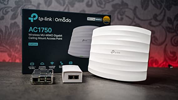 TP-Link EAP245 V3 | Omada AC1750 Gigabit Wireless Access Point | Business WiFi Solution w/Mesh Support, Seamless Roaming & MU-MIMO 4 Wave| PoE Powered | SDN Integrated | Cloud Access & Omada App