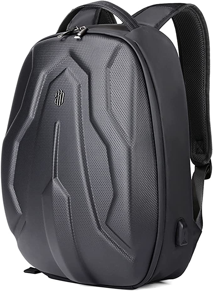 Red Lemon Arctic Hunter Anti Theft Hard-Shell Laptop Backpack Semi-Hard Backpack fits 15.6 inch Laptop, Waterproof Bag with USB Charging Port, Daily Use, Travel, Students