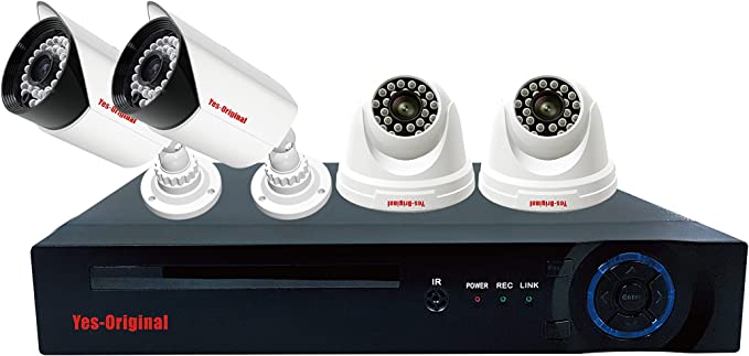 KIT YES ORIGINAL DVR 4CH - 4 CAMERA H.264 4CH 1080N 5 IN 1 DVR