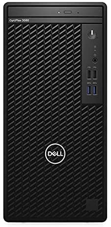 DELL OptiPlex 3080 Tower Desktop PC - Intel Core i3-10100 - 4GB RAM - 1TB HDD - Intel Integrated Graphics - DOS -Black