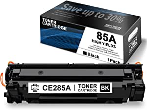 1 Pack Toner 85A | CE285A Cartridge Black Replacement for HP 85A CE285A Laserjet Pro P1102w P1109w M1212nf M1217nfw MFP Printer Toner Cartridge