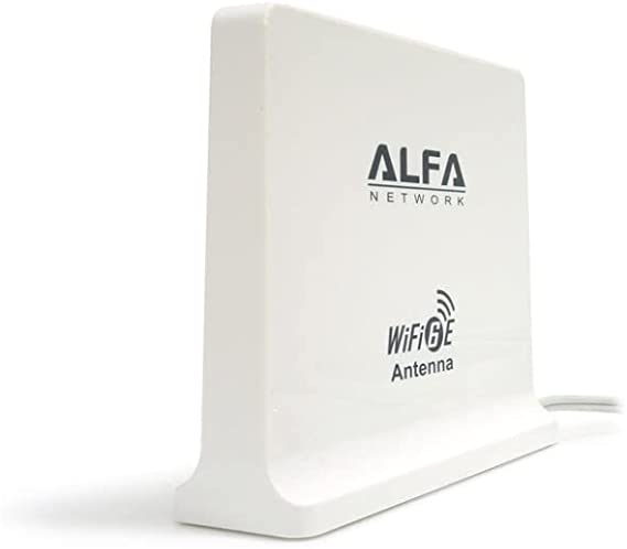 ALFA ARS-WiFi6E-M2 2.4GHz + 5 GHz + 6E Tri-Band Omnidirectional Indoor Antenna