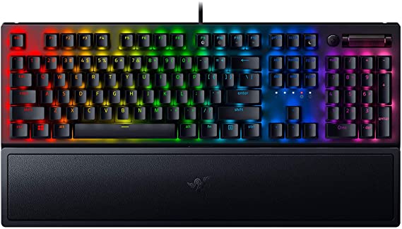 Razer BlackWidow V3 Chroma Mechanical Gaming Keyboard Green Switch Black US (Renewed)