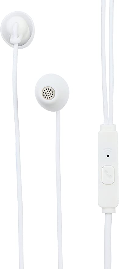 Borofone BM58 Peaceful universal sleeping earphone with mic - White