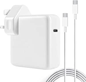 Mac Book Pro Charger, 61W USB C Charger Power Adapter Compatible for MacBook Pro 13'' 12'' 2016 Late MacBook Air 13'' 2018 Late Included USB-C to USB-C Charge Cable
