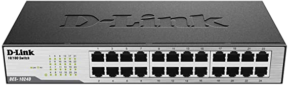 D-Link DES-1024D/E Unmanaged Standalone Switch - 24 Ports