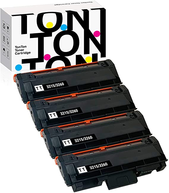 TonTon Compatible Toner Cartridge Replacement for Xerox 3215 Toner Cartridge, 3225 Toner Cartridge, 3260 Toner Cartridge, Phaser 3260DI, 3260DNI, WorkCentre 3215NI, 3225DNI, 106R02777 (4 Pack).