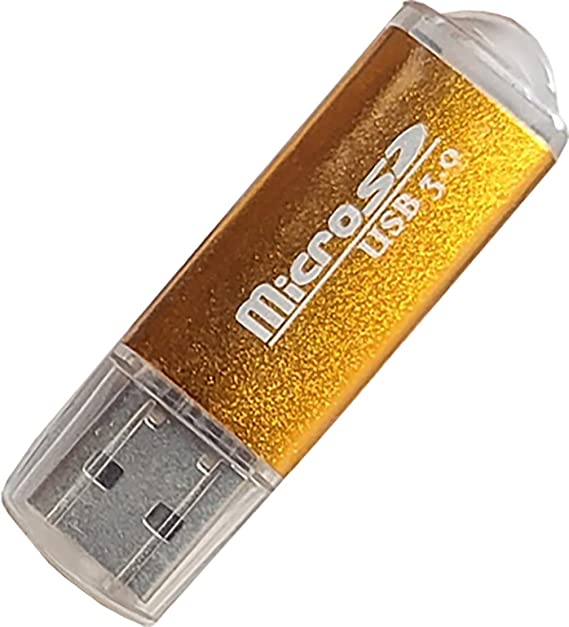 Mini USB 3.0 Card Reader for Micro SD Card TF card Adapter - Roes Gold