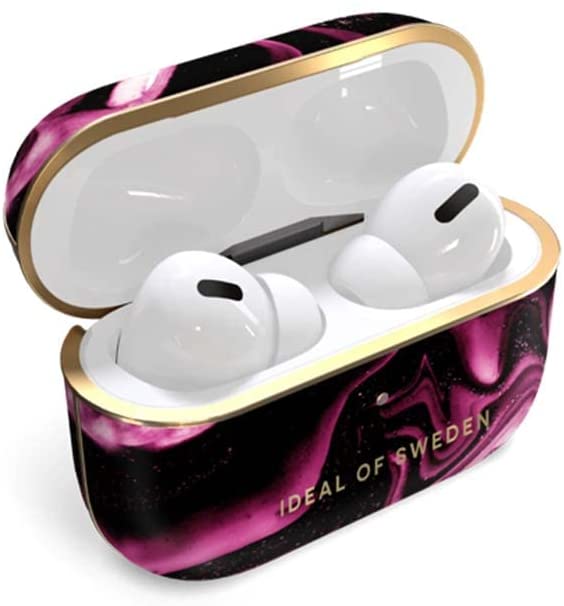 Fashion AirPods Case Pro Golden Ruby Marble