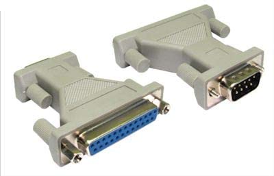 Serial RS232 9 pin male to 25 pin female converter