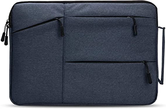 AUConer 12-13inch Laptop Sleeve Carrying Handle bag Compatible with Dell XPS 13,Google Pixelbook Go, HP Envy 13/x360,Acer Zenbook/Swift 13,LincPlus P1(13.3inch, CarryBagHandle-Dark Blue)