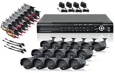 Kit of 16 Daytime Surveillance Cameras with Cctv Camera Indoor Outdoor with Dvr - 2724274020615
