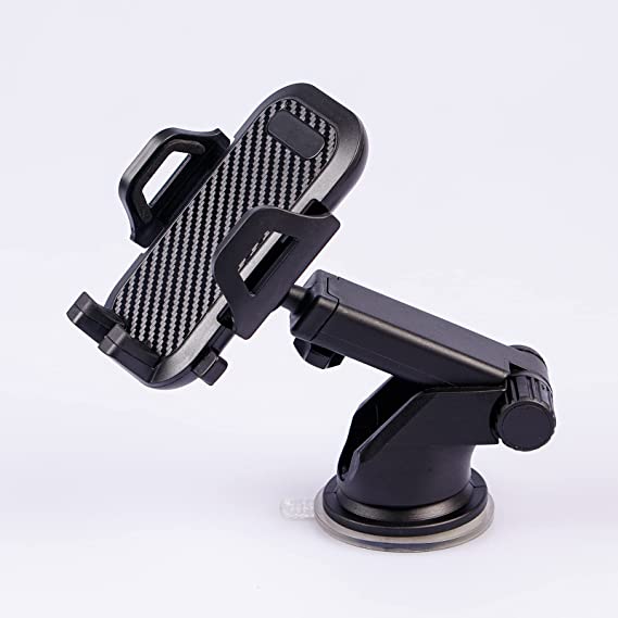 Car Phone Holder Dashboard Phone Holder with Automatic Suction Cup Phone Holder 360 Degree Rotating Extension arm Car Phone Holder