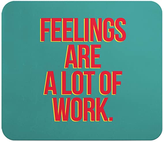 Loud Universe Feelings Hard work Rectangular Thick Flexible Mouse Pad