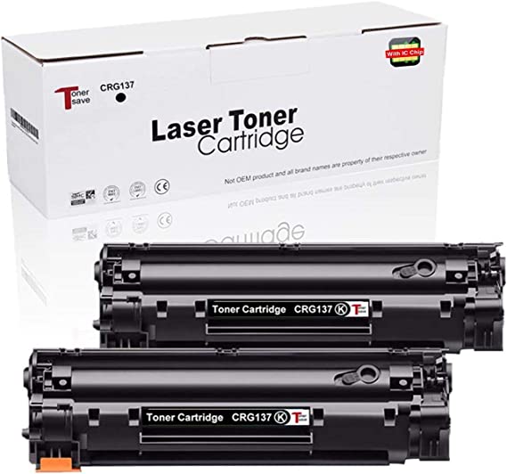 TonerSave 2PK Toner Cartridge 137 / 337 / 737 for Canon MF210 MF217w MF216n MF247dw MF249dw MF244dw MF211 MF212w MF226dn MF229dw MF231 MF232w MF237w LBP151dw Canon 137 CRG 137 CRG-137 CRG137