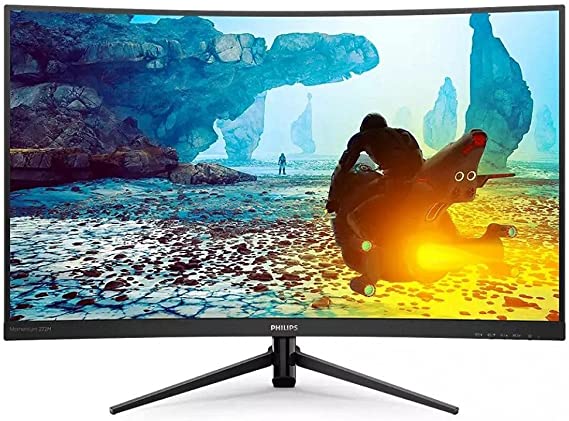 PHILIPS Monitor 27in VA Curved 1080P 1MS MPRT 165Hz 1500R W-LED HDMI DP Freesync 250nits Anti-glare