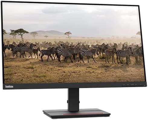 Lenovo ThinkVision S27e-20 27 (68.58cms) FHD IPS (1920x1080) Monitor, HDMI, VGA, 60Hz Refresh Rate, Tilt Stand (62AFKAR2WW)- Raven Black